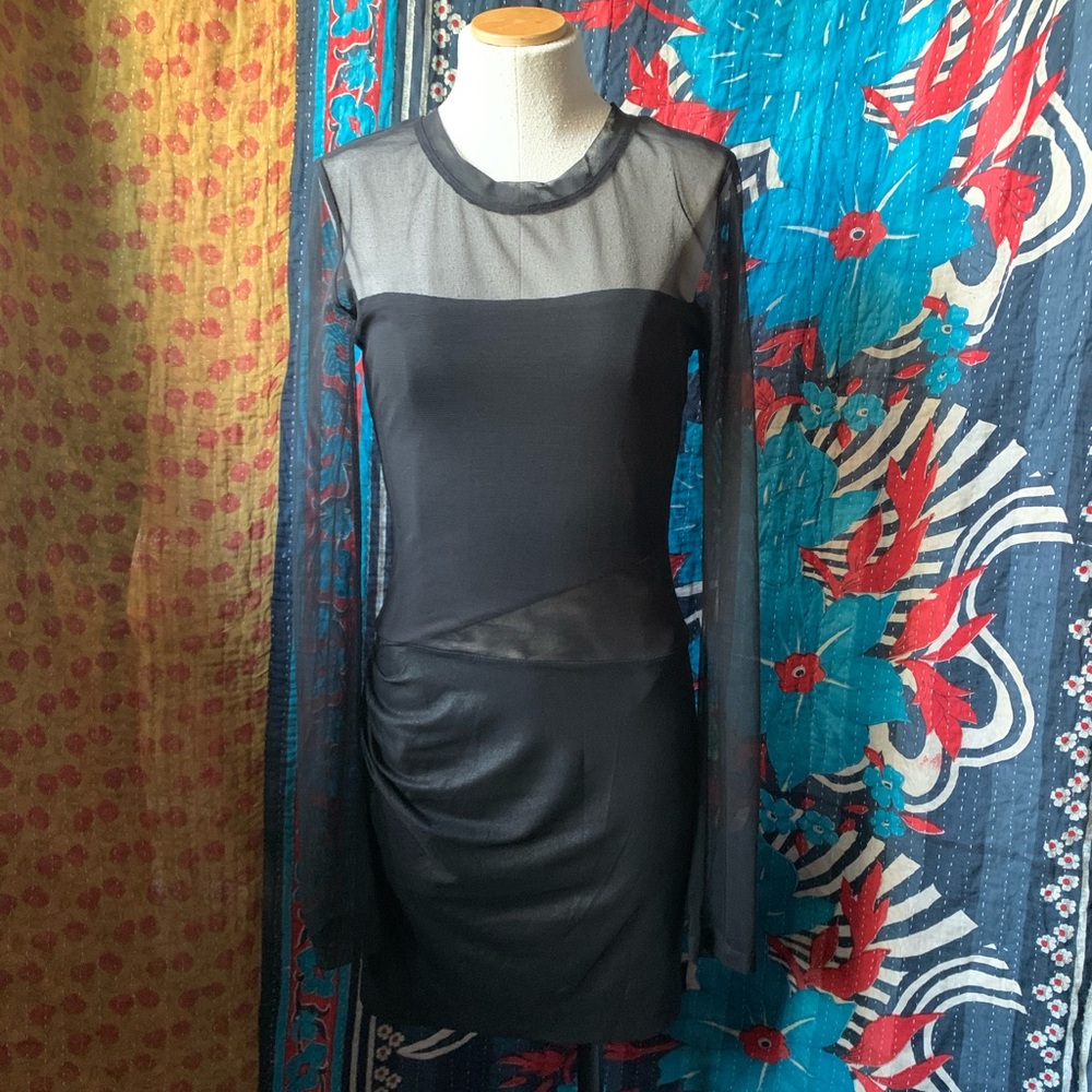 BCBGMaxAzria BCBG Black Long Sleeve Party Dress🤍